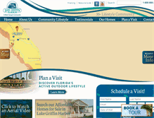 Tablet Screenshot of lakegriffinharborfla.com